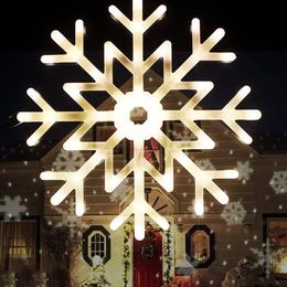 Christmas Decorations LED Christmas Snowflake Light Christmas Tree Ornaments Led Outdoor Lamp Xmas Christmas Decoration Novelties With EU Plug 231109