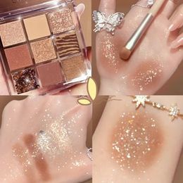 Eye Shadow 9 Colors Matte Shimmer Eyeshadow Pallete Glitter Waterproof Lasting Pigments Beauty Makeup Cosmetic 231113