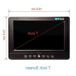 Freeshipping D768 7 inch Portable TV DVB-T2 ATSC tdt Digital and Analog mini small Car TV Television Support USB TF MP4 H265 AC3 Uhkwt