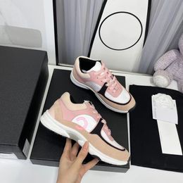 2024 Women Luxury Shoes Suede Reflective Sneakers Designer Trainers Genuine Leather Fabric Suede Runner Winter Fall Sneaker Calfskin Mesh Low Top 35-45