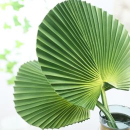 Decorative Flowers Artificial Palm Tree Leaves Branch Fake Pu Green Leaf Plants For Home Wedding Party Floral Decoration