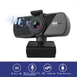 Camcorders 2K Webcam 1080P Full HD Web Camera Autofocus With Microphone USB Cam For PC Computer Laptop Desktop YouTube Webcamera