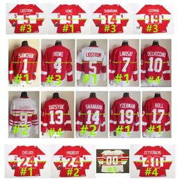 SL Vintage CCM BOB PROBERT Red Wings Hockey Jersey Steve Yzerman DARREN Mccarty NICKLAS LIDSTROM BRENDAN SHANAHAN CHRIS CHELIOS GORDIE HOWE