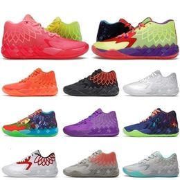 With Box Pumps LaMelo Ball 1 MB.01 Basketball Shoes Black Buzz City LO UFO Not From Here City Rick Rock Ridge White Red Galaxy Trainers Sports S
