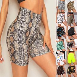 Active Shorts 2023 High Waist Push Up Yoga Scrunch BuSeamless Sunflower Leopard Print Running Gym Fitness Elastic