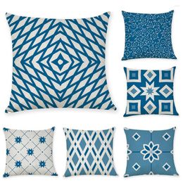 Pillow Modern Minimalist Geometric Textures Cotton Linen Throw Case Cover Home Office Decorative