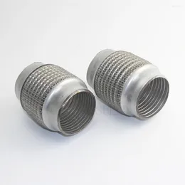 Automotive Exhaust Bellows Stainless Steel Hose Connected To Muffler Absorption Braided Hook Mesh Expansion Pipe