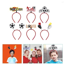 Bandanas 6 Pcs Headband Party Athletic Make Hairband Soccer Game Plastic Fans Football Competition Makeup