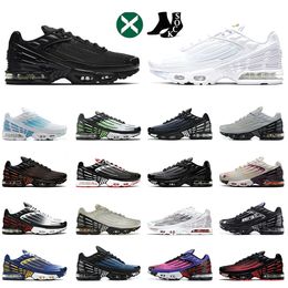 Tuned 3 Triple Black White OG Running Shoes for Men Women Tn3 Tns Laser Blue Obsidian Hyper Blue Unity Berlin Aqua Classic Jogging Sneakers Sports