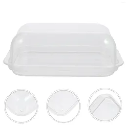 Plates Butter Lid Bread Container Dish Holder Box Storage Large Rectangular Handle Refrigerator Covers Keeper Dishes Cake Countertop