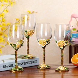 Tumblers European luxury highgrade crystal wine cup household goblet DECANTER SET 230413