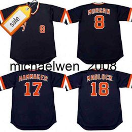 Mich28 Men 8 JOE MORGAN 17 ATLEE HAMMAKER 18 BILL MADLOCK 1982 Baseball Jersey