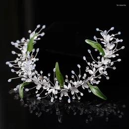 Hair Clips Small Floral Bridal Headband Vine Gold Silver Color Wedding Prom Women Tiara Accessories