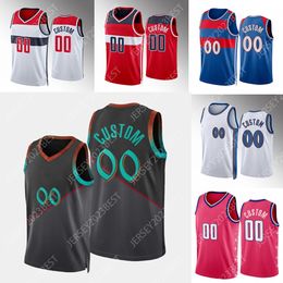 Custom 2023 24 City 0 Gilbert Arenas 13 Poole Basketball Jerseys Bilal Coulibaly Kristaps Kyle Kuzma Porzingis Corey Kispert Deni Avdija Will Barton Rui Hachimura