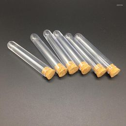 18x105mm 50pcs Multipurpose Plastic Glass Test Tubes With Cork Stopper Lab Equipments School Supplies