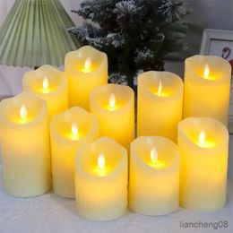 Candles Led Swing Candle Light Household Smokeless Lighting Home Decoration Accessories for Birthday Hotel Wedding Candle New R231113