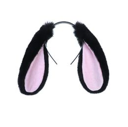 Party Hats Lovely Hair Hoop Plush Long Rabbit Ears Headdress Hairband Headband Cosplay Hair Accessories for Birthday Party SN6287