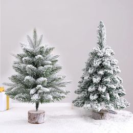 Christmas Decorations 4560cm Tree Artificial White Pine Home Desktop Ornament DIY Xmas 231113