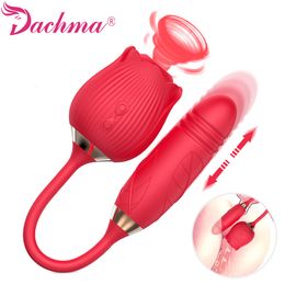 Eggs/Bullets Rose Toy Vibrator for Woman Sucking and Licking Sex Machine Toys Female Clitoris Sucker Point G Egg Couple Games Adult Supplies 230413