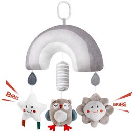 Mobiles Clip On Hanging Plush Toy Stroller and Car Seat Sensory Activity Baby Toys with Wind Chimes Jingle for born Infant Gifts 231113