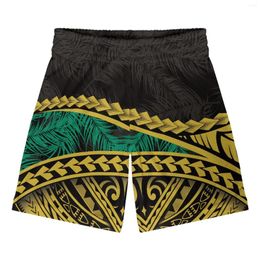 Men's Shorts Polynesian Tribal Hawaiian Totem Tattoo Hawaii Prints Men Gym Fitness Loose Bodybuilding Joggers Summer Cool Short Pants