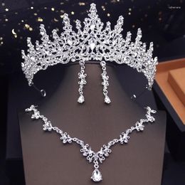 Necklace Earrings Set Wedding Dress Bridal Princess Tiaras Crown And Party Prom Costume Jewellery Bride Accessories