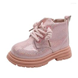 Boots Spring Autumn Kids Winter Boys Leather Cotton Shoes Fashion Girls Ankle Soft Warm Children Infant Sneakers