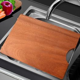 1pc Premium Solid Wood Cutting Board - Mildew-Proof, Double-Sided, and Thickened for Home Kitchen Use