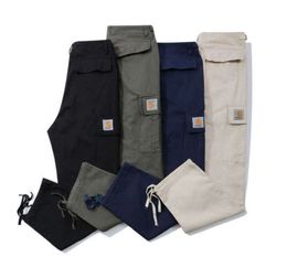 Men's Pants Oversized Mens Carhart Designer Casual Loose Overalls Multi Functional Trousers Pocket Sweatpants Leisure design 6623ESS