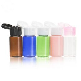 500pcs 10ml Plastic Cosmetic Empty Bottle with Flip Cap Essential Oil Cream Sample Packaging Container Bottles