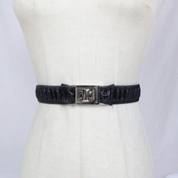 Belts Fashion Wrinkle Elastic Thin Belt Women's Simple Dress Versatile Decoration