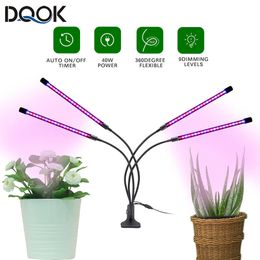 Grow Lights LED Grow Light USB Phyto Lamp Full Spectrum Fitolamp With Control Phytolamp For Plants Seedlings Flower Home Tent P230413