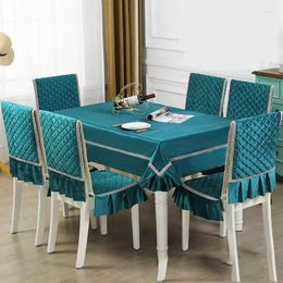 Table Cloth 150x200CM Tablecloth European Style Tablecloths Cover Dining Room Decoration Chair Stool Covers One-piece Seat