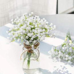 Decorative Flowers 1/3/5Pcs Babies Breath Artificial Bouquet Plastic Gypsophila Fake For Home Decor Wedding Decoration Accessories