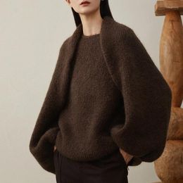 Women's Vests VII 2023 Knit Set Winter Female Clothing Mohair Sweater Design Shawl Jacket Vest Offers