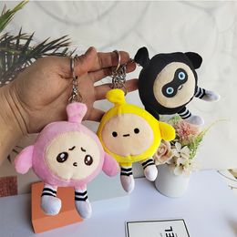 New Cute Egg Kid Keychains Party Doll Doll Little Red Book Bag Keychain Pendant Cute Plush Toy Wholesale