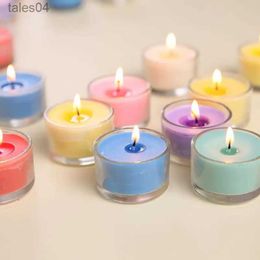 Aromatherapy 6PCS Scented Tea Lights Candles Aromatherapy Candles for Home Scented Small Round Cup Glass Fruit Fragrances Tea Lights Candles YQ231113
