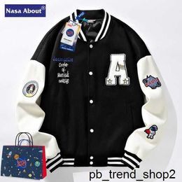 Men's Jackets Nasa jacket about Flagship Store Baseball Uniform Spring Autumn Winter New Fashion Couple Casual Jacket Large 2 VSEK