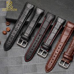 Other Fashion Accessories Genuine leather bracelet curve end watch strap 20mm for citizen BL9002-37 05A BT0001-12E 01A watch band 21mm watchband 22mm J230413