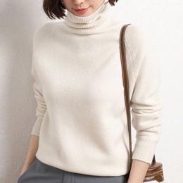 Women's Sweaters Casual Loose Pullover Knitwear Solid Color Comfortable Sweater For Autumn Winter Daily Wearing