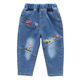 Jeans IENENS 2-9 Years Kids Boys Clothes Skinny Jeans Classic Pants Children Denim Clothing Long Bottoms Baby Boy Casual Trousers 230413