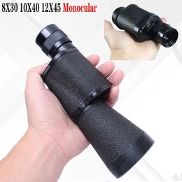 Telescope Binoculars Metal Russian Military Monocular Bak4 HD Professional Spyglass FMC Night Vision Hunting Camping 231113