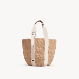 Summer beach shoulder bag woody straw bags casual rattan women purse mens sacoche wicker woven female totes large capacity lady travel bags ins XB015 E23