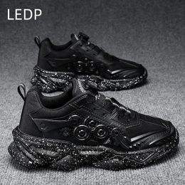 Dress Shoes Mens Sneakers In Round Toe Casual Fashion s Products Original for Men Explosive Gear Rotary Buckle 231113