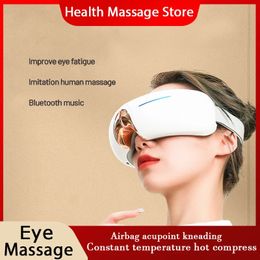 Sleep Masks Smart Wireless Bluetooth Music Eye Protector Foldable Air Pressure Vibration Compress Kneading Massager 231113