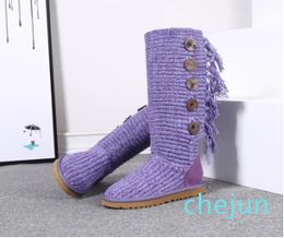 HOT SELL WOMEN SNOW Cardi boot KNITTING Shoes TALL SHORT