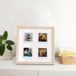 Frames 3inch Wooden Picture Frame Can Hold 6pcs Pos Mini For Po