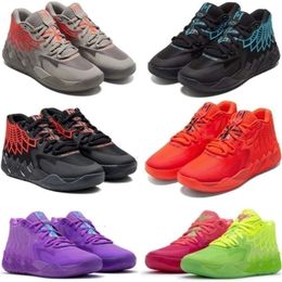 With Box 2023Basketball Shoes Mamba Trainers Sports Sneakers Black Buzz City Rock Ridge Red Lamelo Ball 1 Mb.01 Lo Ufo Not From Here Que