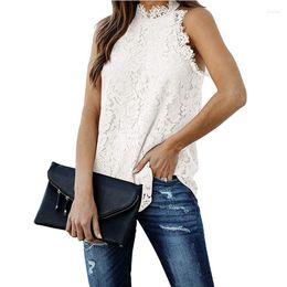 Women's Tanks WYWMY Solid Colour Lace Jacquard Tank Tops Summer T-Shirt Women Blouse Slim Fit Casual Hollow Out Neck Hanging Sweet Vest
