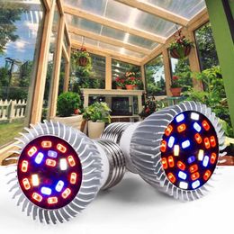 Grow Lights 1pcs Full Spectrum Grow Lamp E27 LED Grow Light GU10 E14 LED Growing Lamp for Hydroponics Flower Plants Vegetables Growing Light P230413